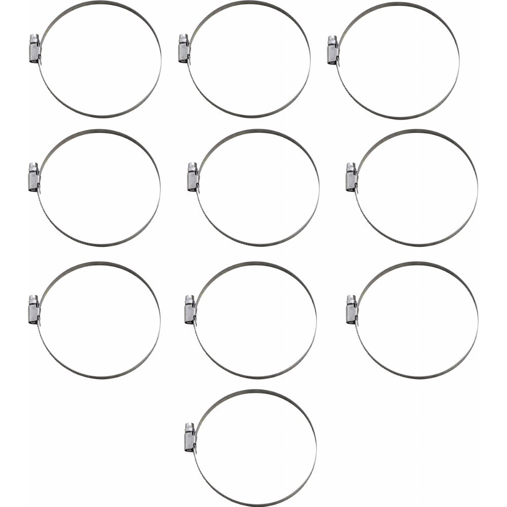Parts Unlimited Embossed Stainless Steel Hose Clamps