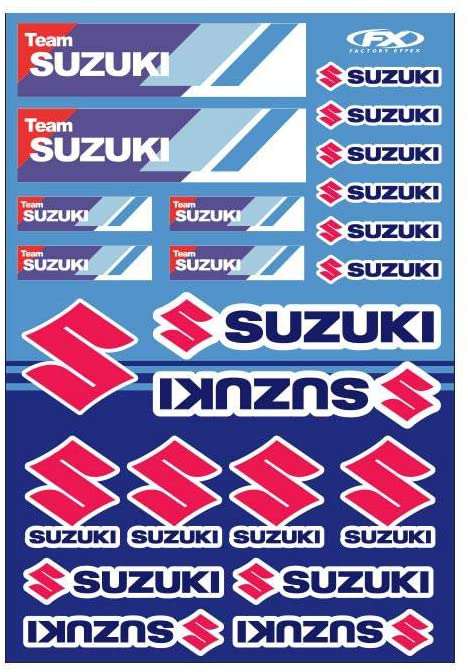 Factory Effex Suzuki Racing Graphics Kit