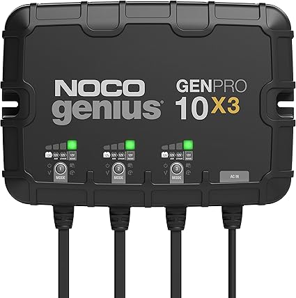 NOCO Genius GENPRO 3-Bank 30A Onboard Battery Charger
