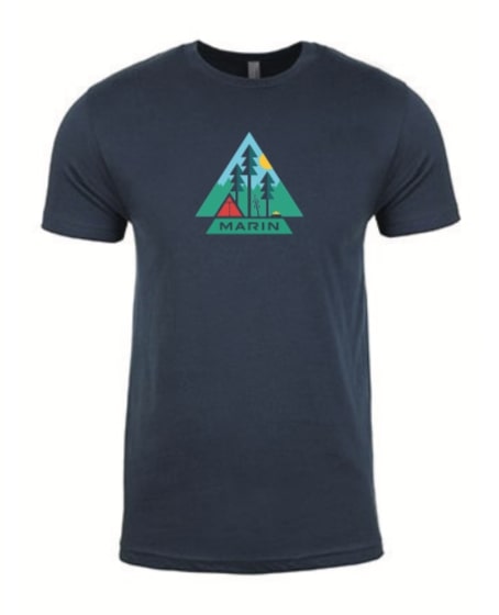 T-shirt de camping à vélo pour femme Marin