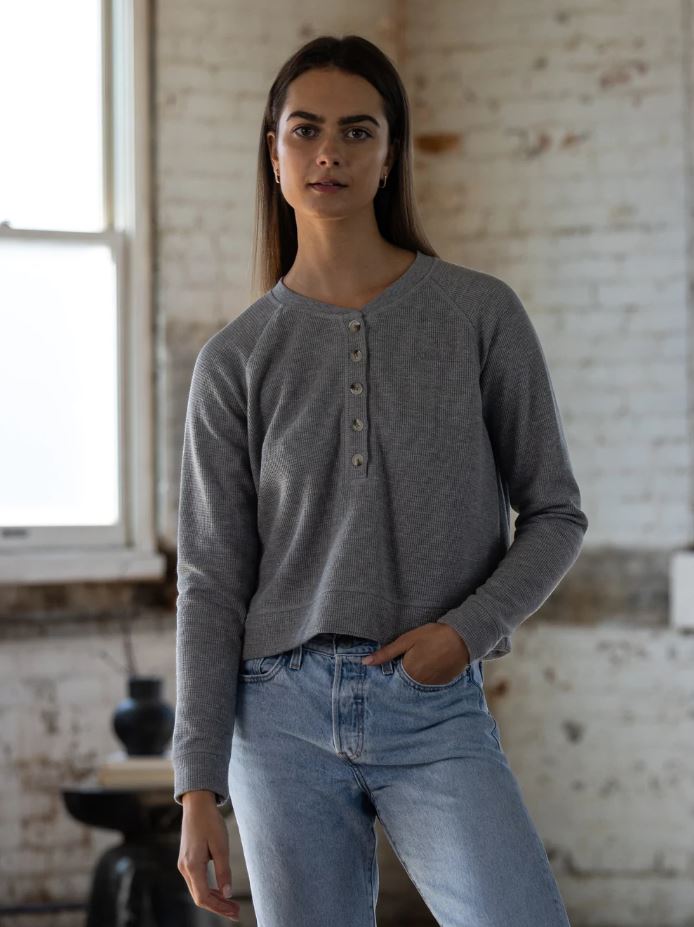 TEAMLTD Women's Brushed Waffle Longsleeve (Closeout)