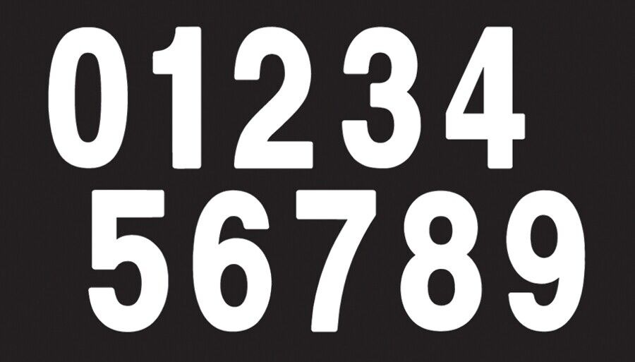 Factory Effex 5" Number Stickers