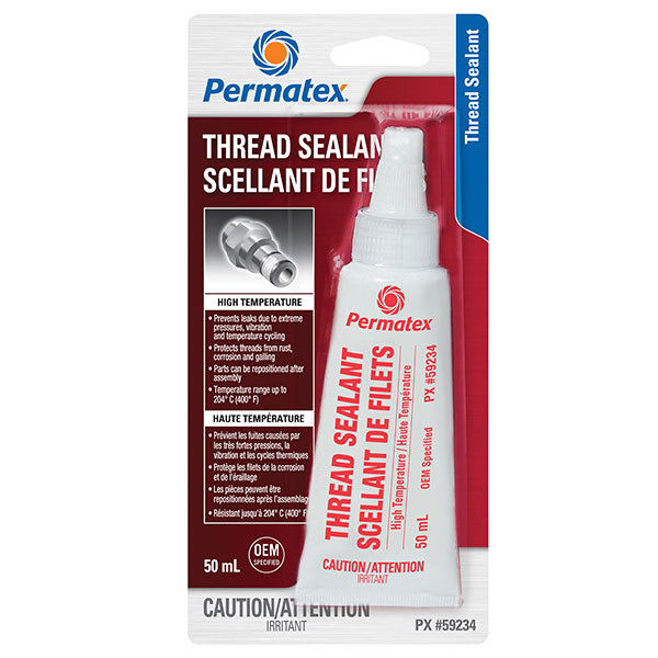 Mastic d'étanchéité pour filetage haute température Permatex (blanc)