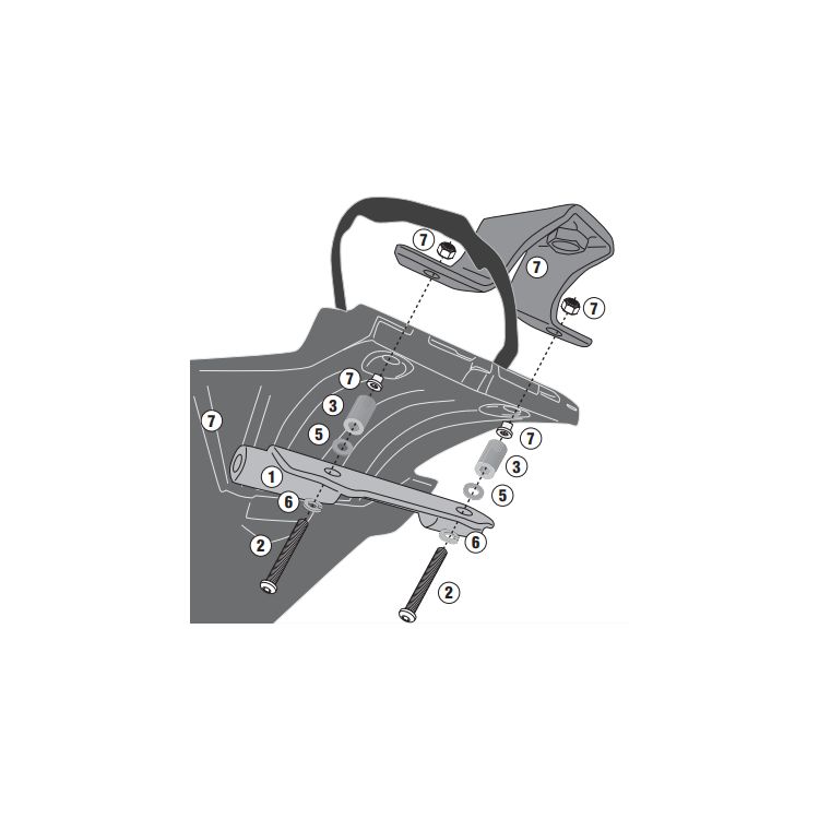 Givi Side Case/Saddlebag Adapter