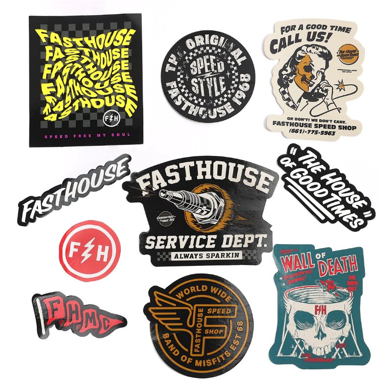 Fasthouse Spring 24 Decal, 10 Pack
