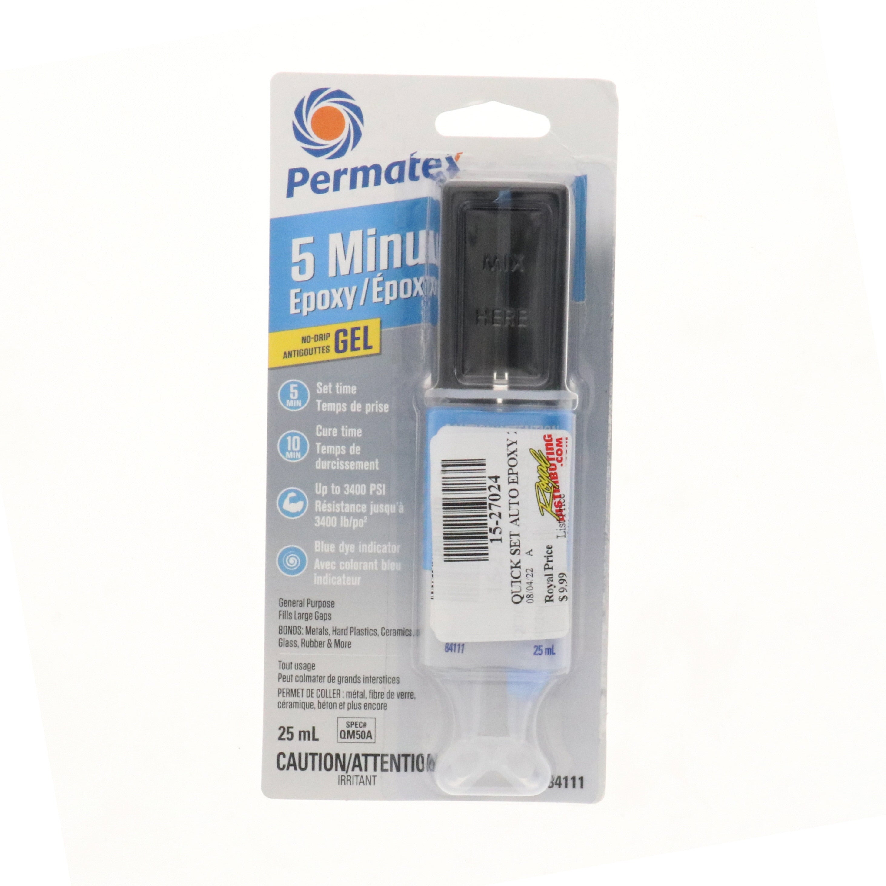 Permatex Quick Set Auto Epoxy