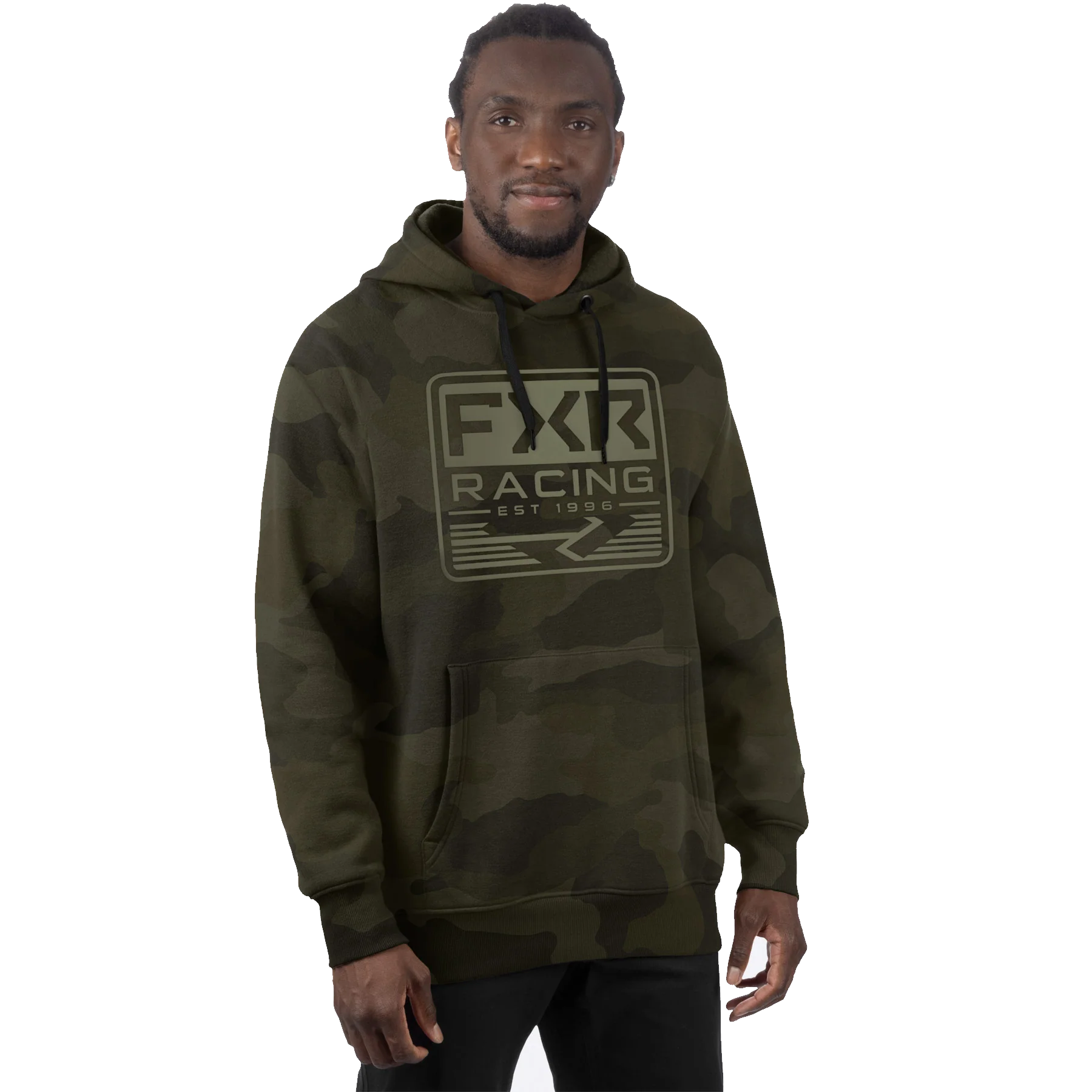Sweat à capuche unisexe en coton avec emblème FXR