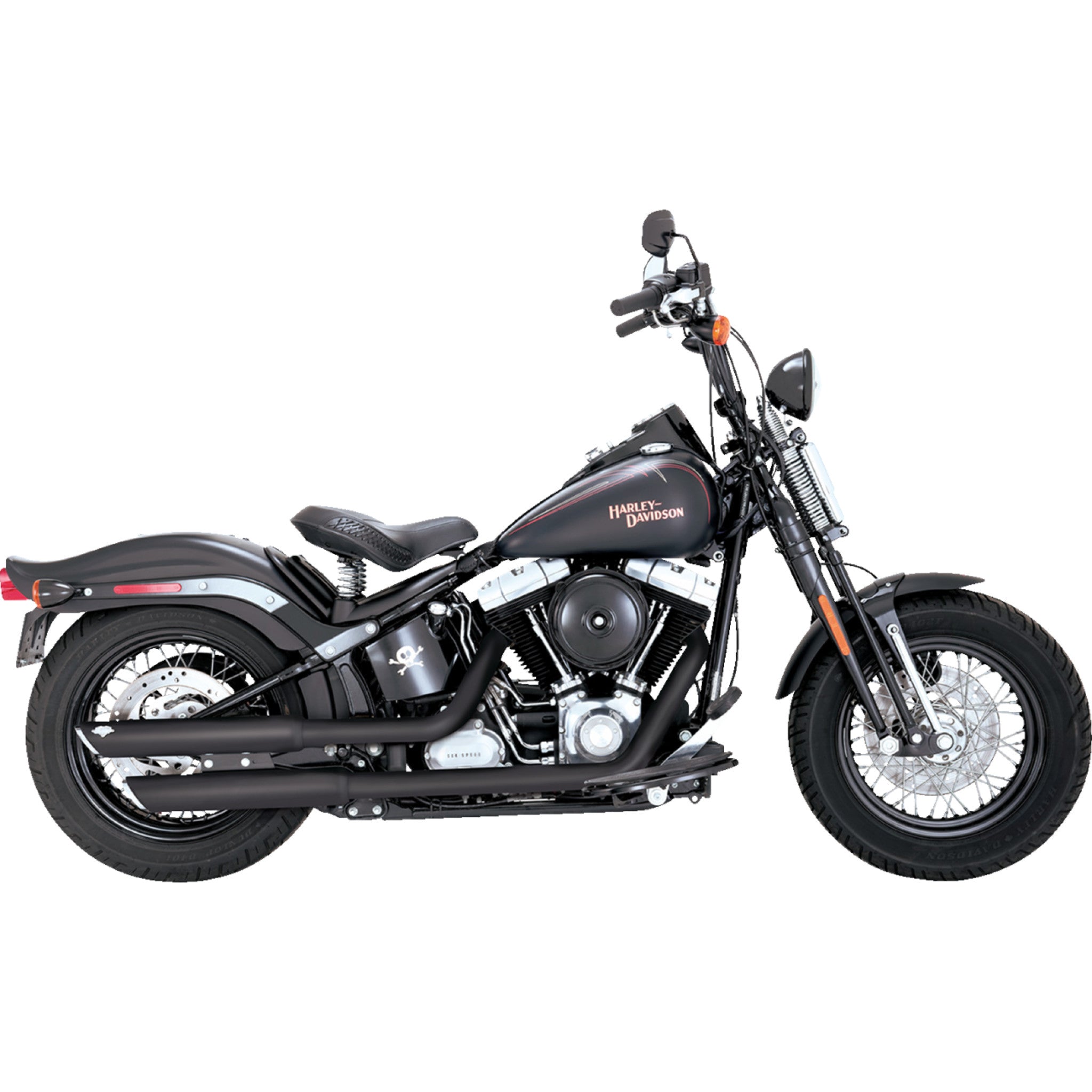 Échappement Slip-On pour moto Twin Slash Round 3" de Vance &amp;amp; Hines