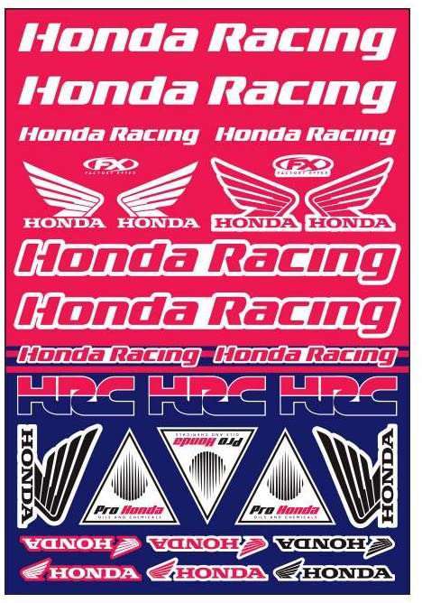 Kit graphique de course Honda Factory Effex