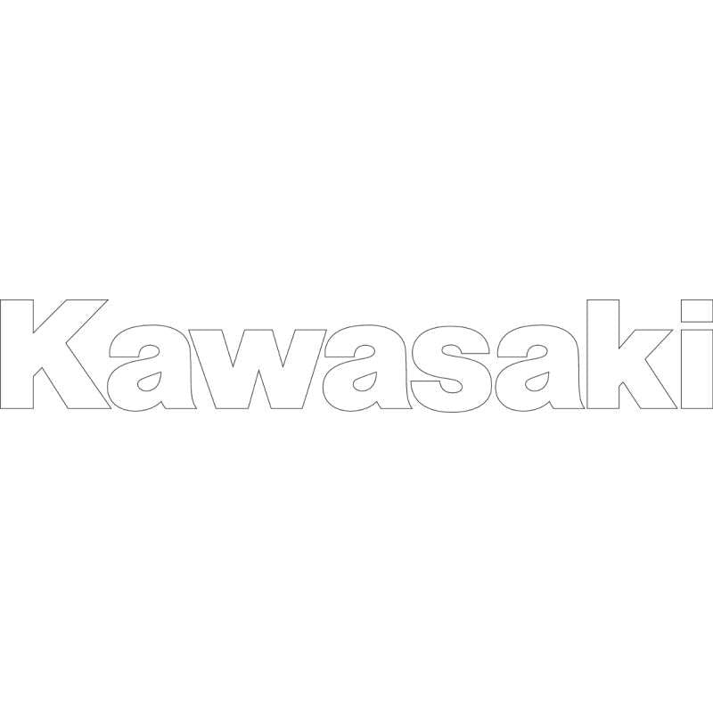 Autocollant Kawasaki découpé 36x4&quot; de Factory Effex