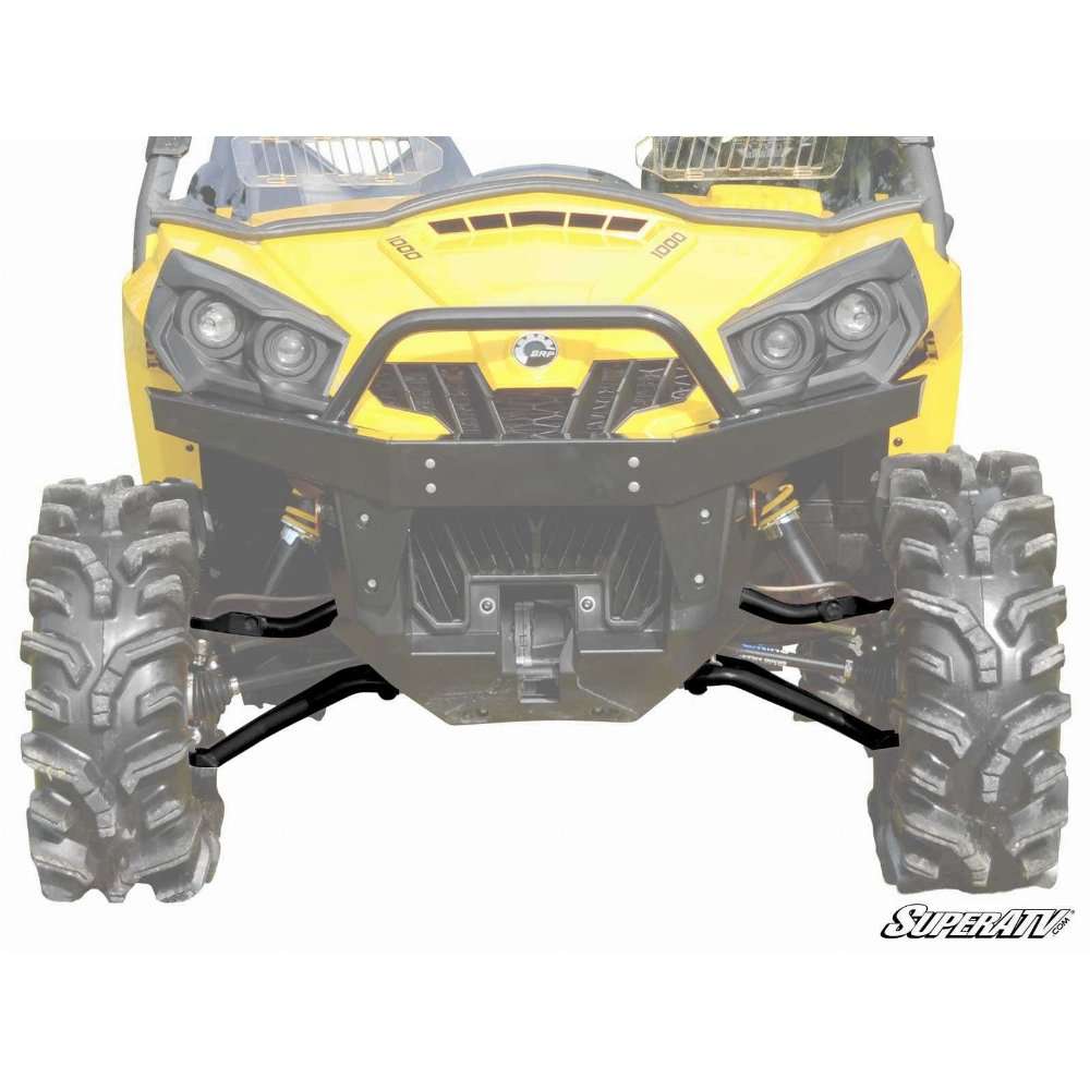 SuperATV Can-Am Commander/Maverick Sport High Clearance 1.5&quot; Forward Offset Tubed A Arms (Black)