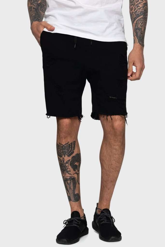 TEAMLTD Distressed Denim Short (Closeout)
