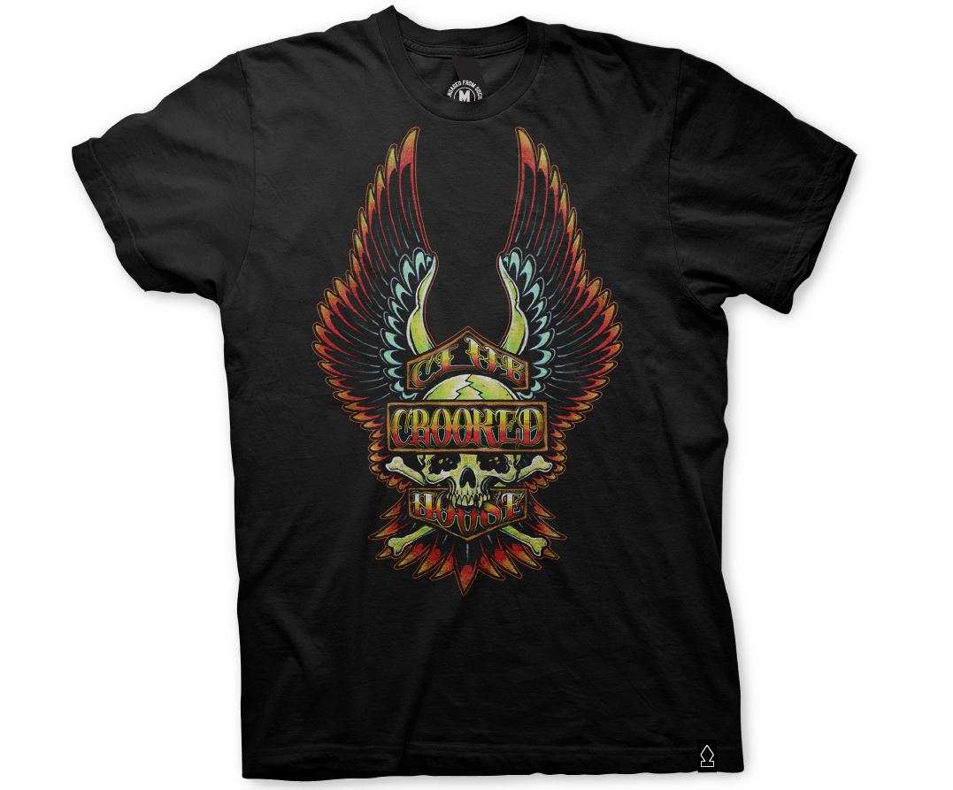 Crooked Clubhouse Wings Tee