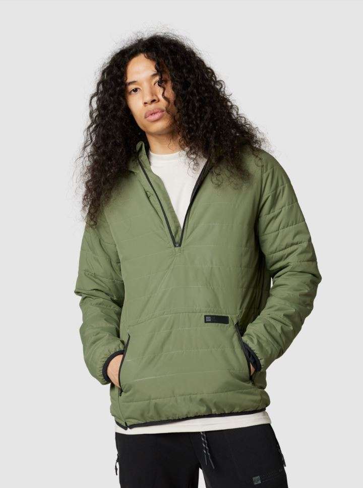Fox Racing Howell Hooded Puffy Anorak Jacket (Closeout)