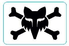 Fox Racing Victory Logo Sticker, 3&quot;