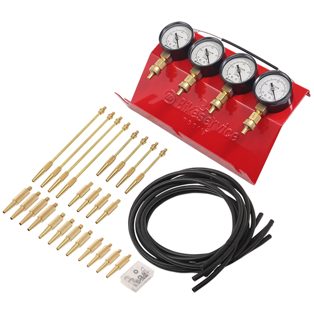 Kit de jauge à vide pour synchroniseur de carburateur Bikeservice