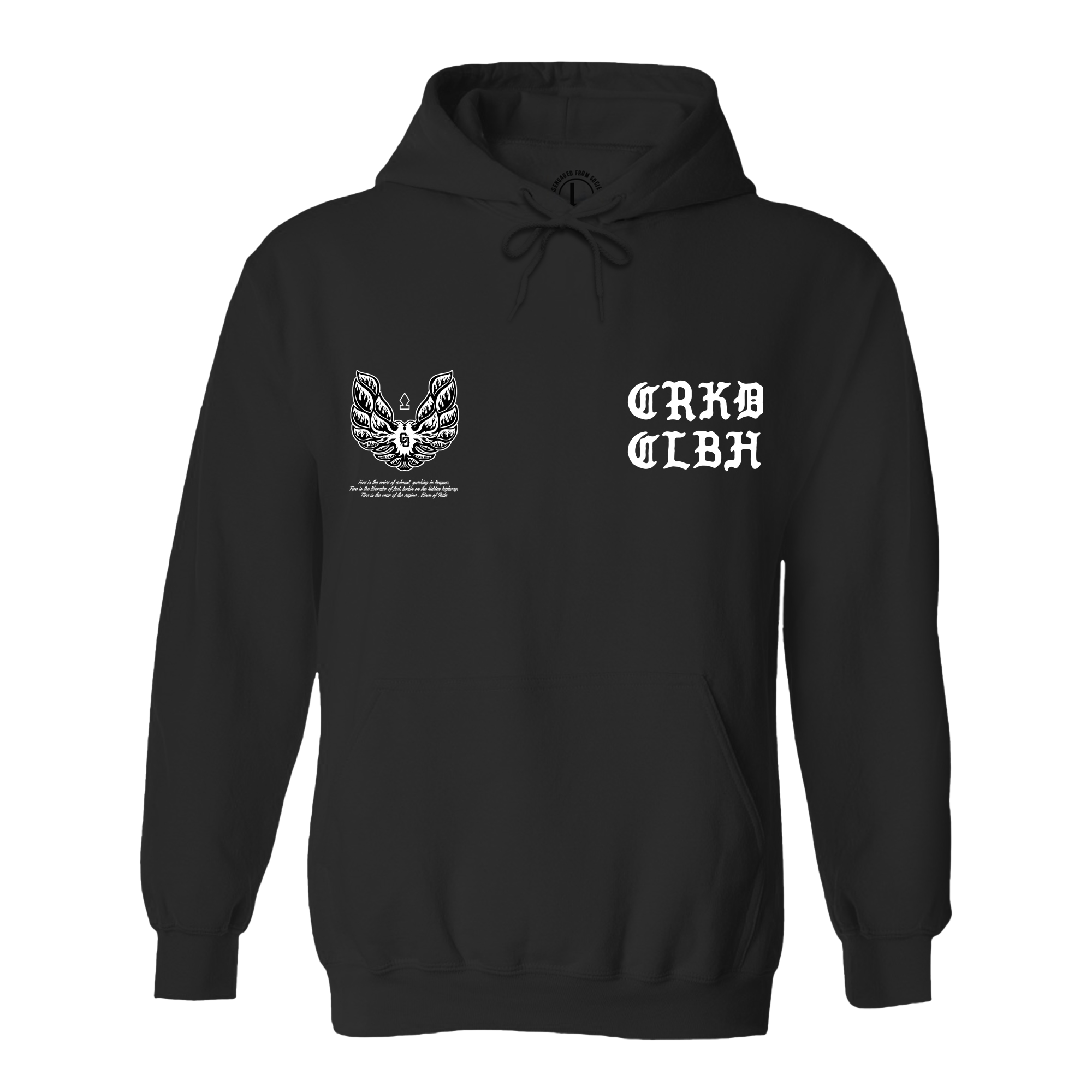 Crooked Clubhouse Fire Bird Hoodie