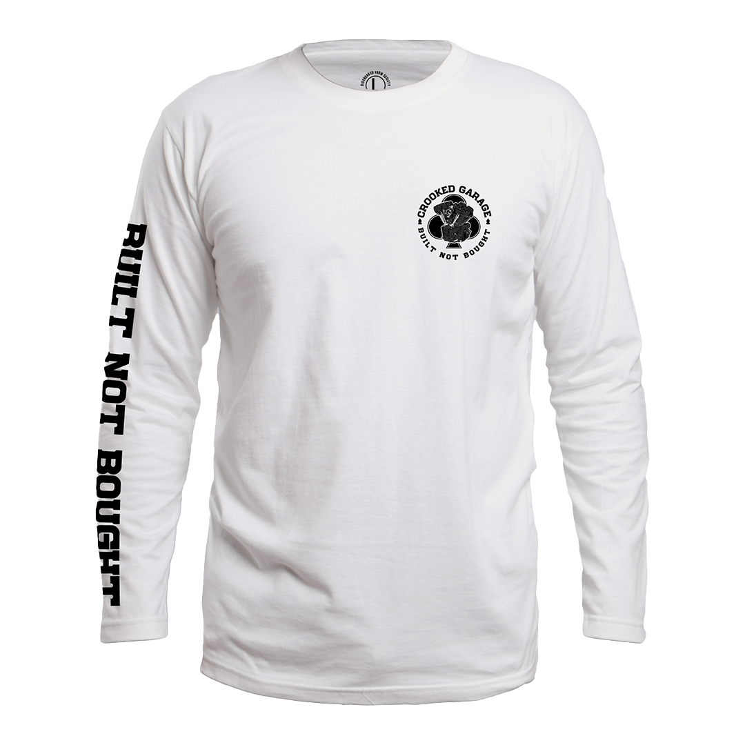 T-shirt à manches longues « Crooked Clubhouse Built Not Buyed »