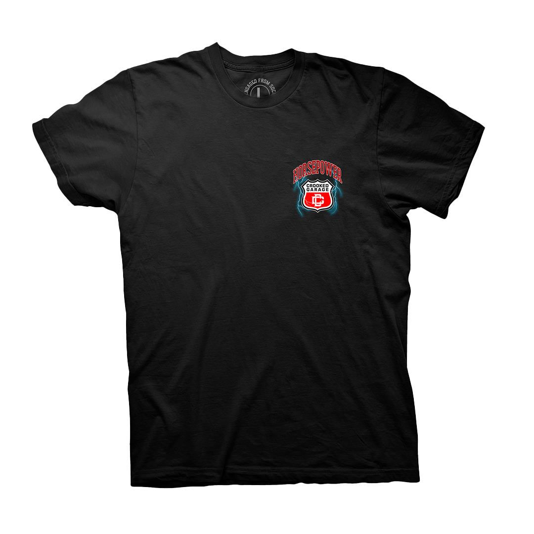 Crooked Clubhouse Horsepower Tee