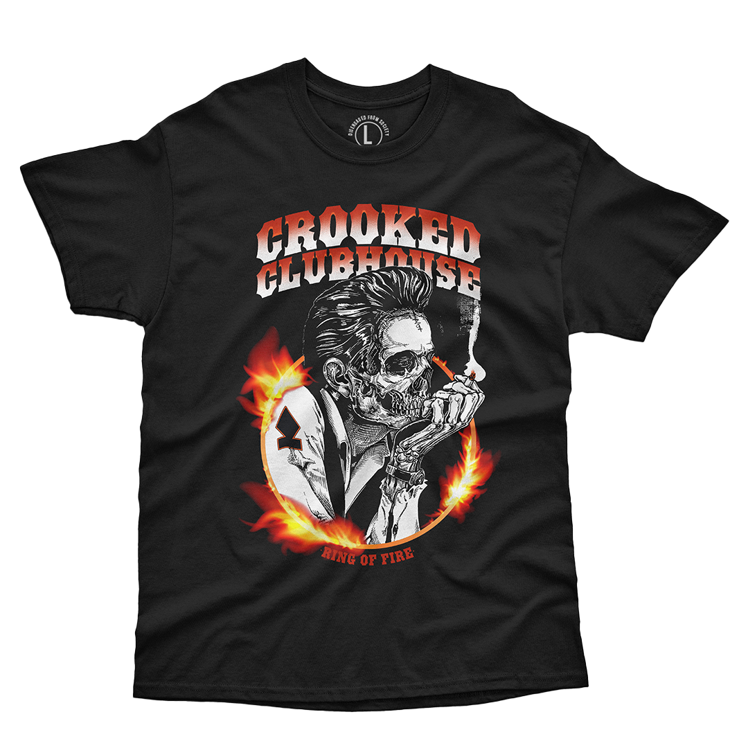 T-shirt Crooked Clubhouse Ring of Fire