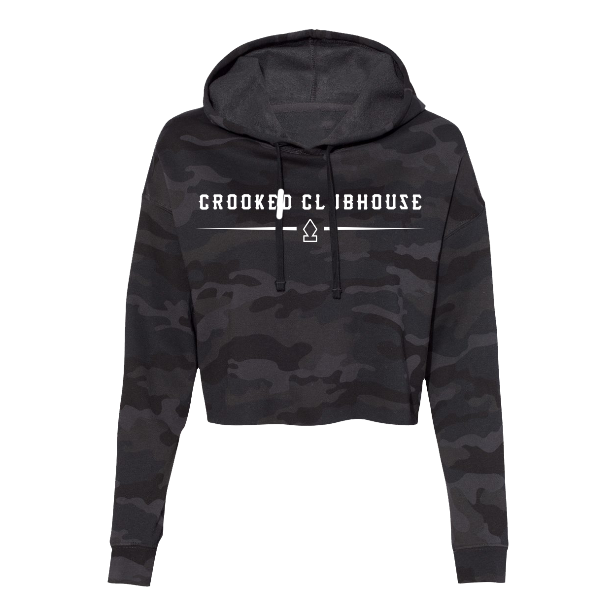 Sweat à capuche court Icon pour femme de Crooked Clubhouse