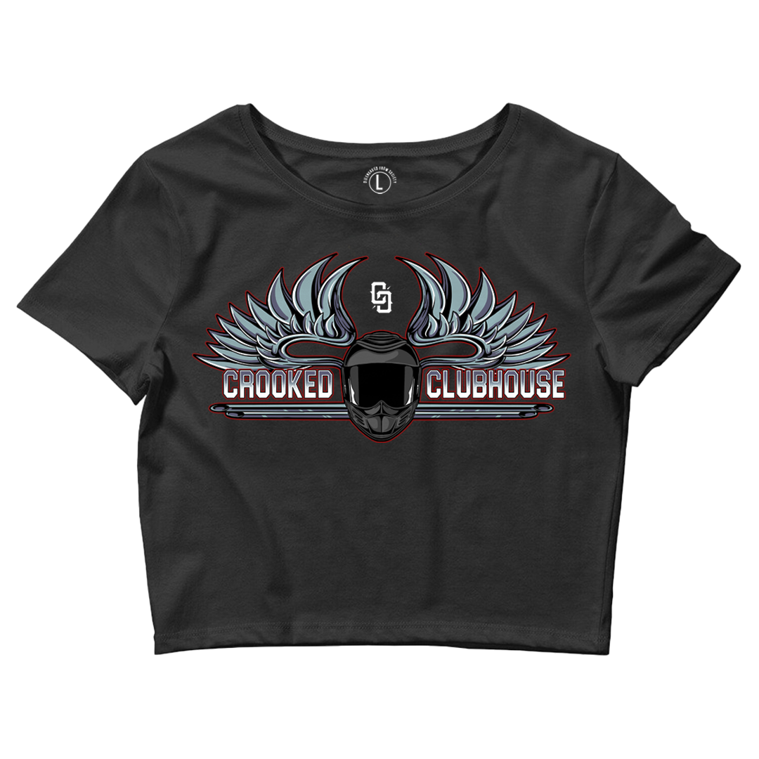 T-shirt court Angel Wings pour femme de Crooked Clubhouse