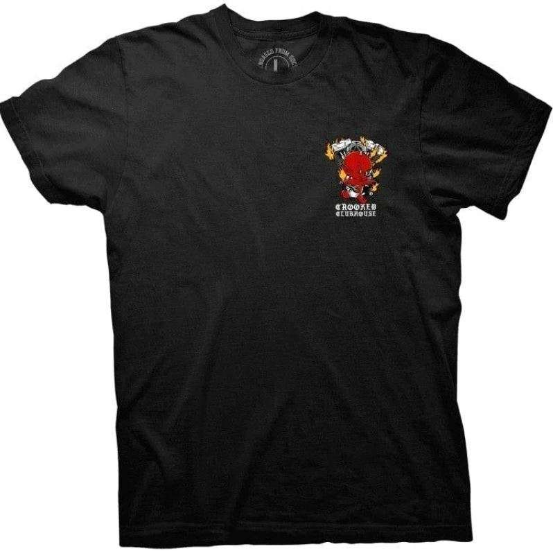 Crooked Clubhouse Devil Engine Tee (Closeout)