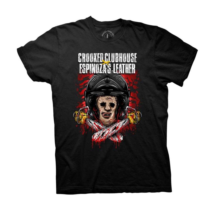 Crooked Clubhouse Leather Face Tee (Closeout)