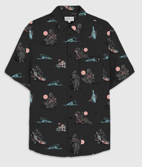 TEAMLTD Classic Grim Getaway Button Up Tee