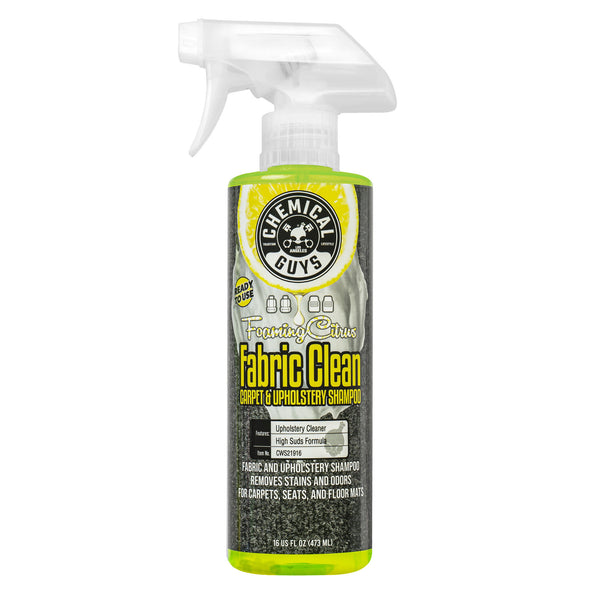 Shampooing moussant pulvérisable pour tissus aux agrumes de Chemical Guys, 473 ml
