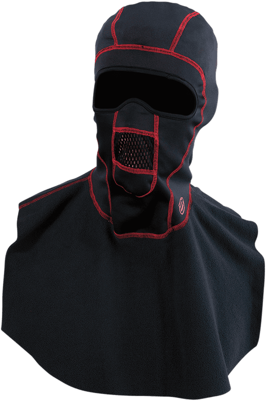Cagoule PSP avec pare-brise Arctiva avec Dickie (noir/rouge)