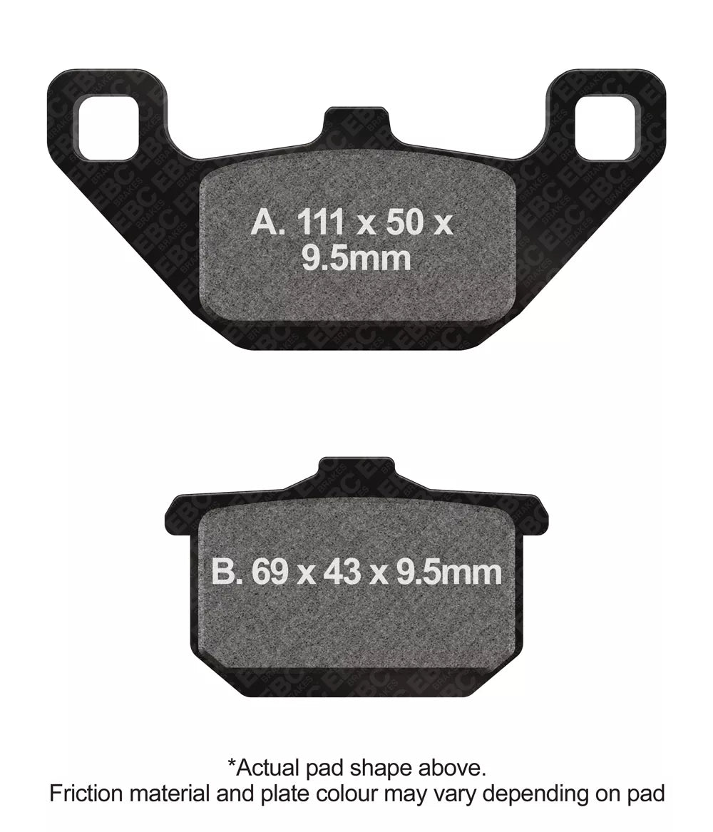 Plaquettes de frein frittées EBC Double-H