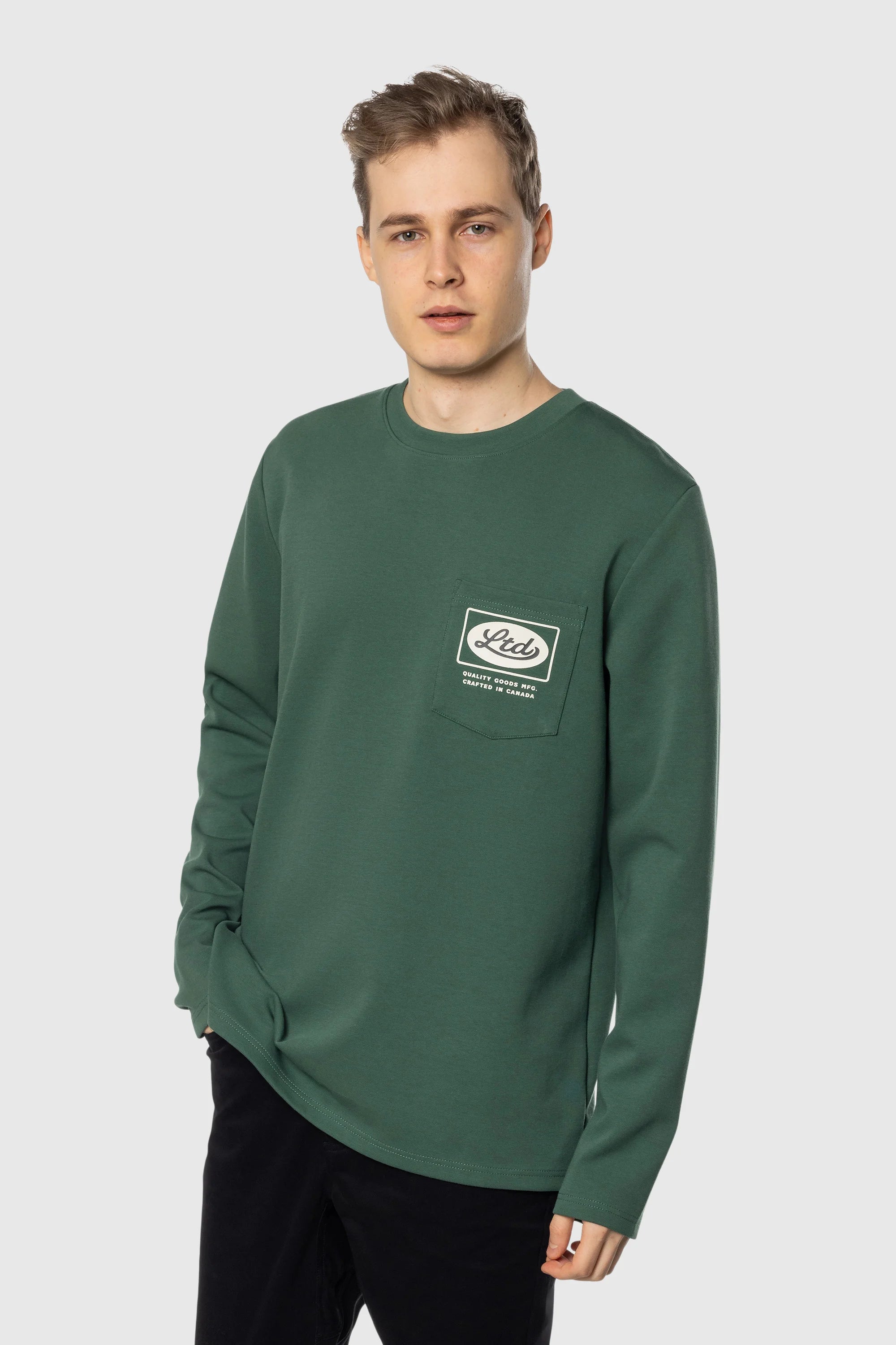TEAMLTD Weighted Stretch Crewneck