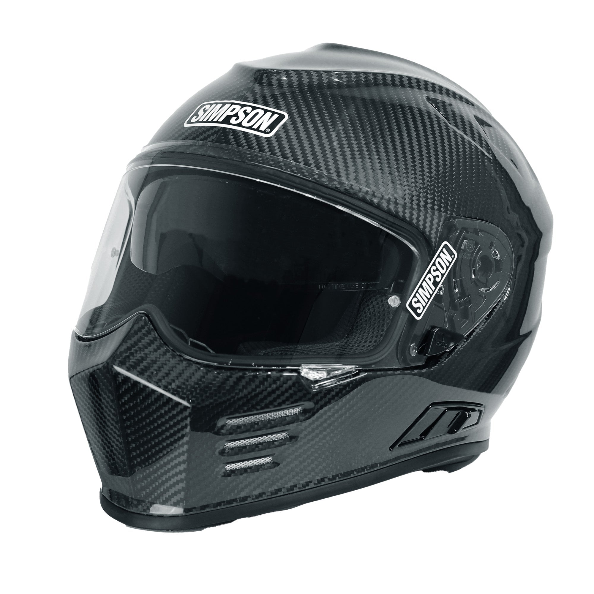 Simpson Ghost Bandid Carbon Motorcycle Helmet