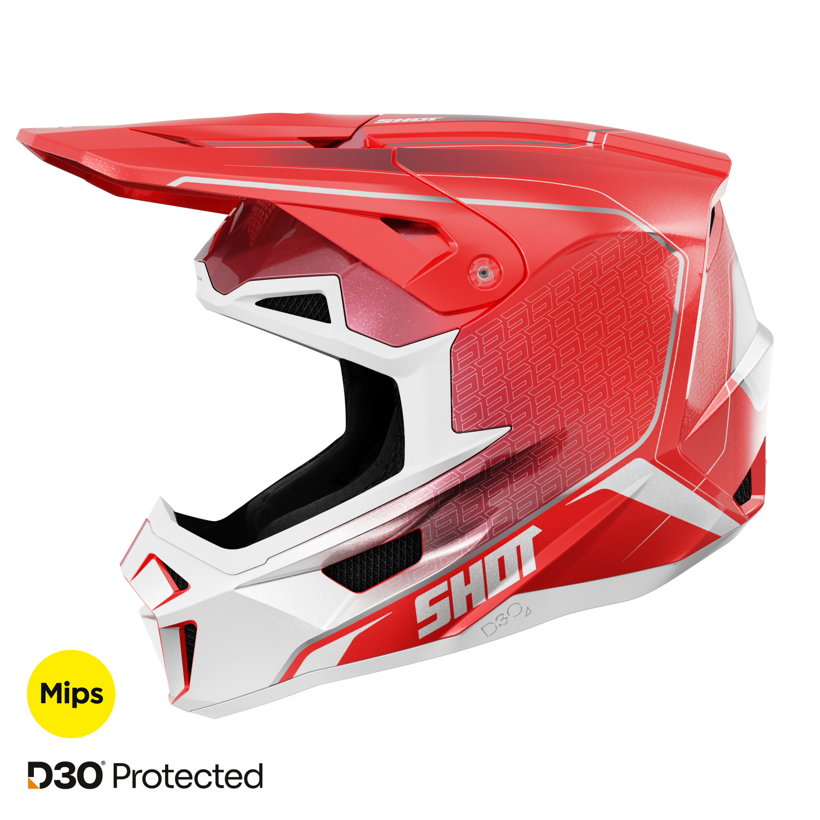 Casque MX Shot Race Gear Lite Challenger Mips