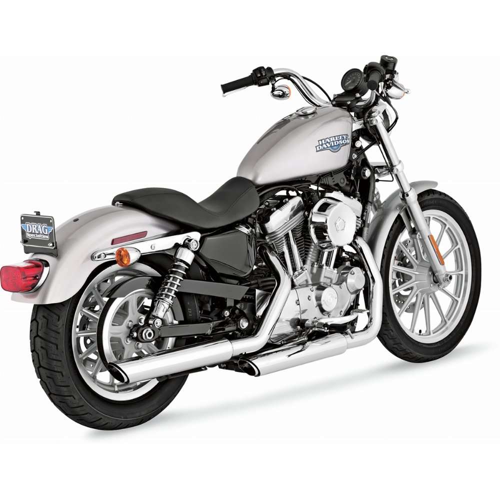 Échappement Slip-On pour moto Twin Slash Round 3&quot; de Vance &amp;amp; Hines