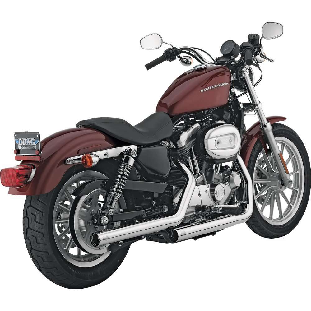 Vance &amp; Hines Straightshots HS Slip-On Exhaust for Harley Davidson (Chrome)