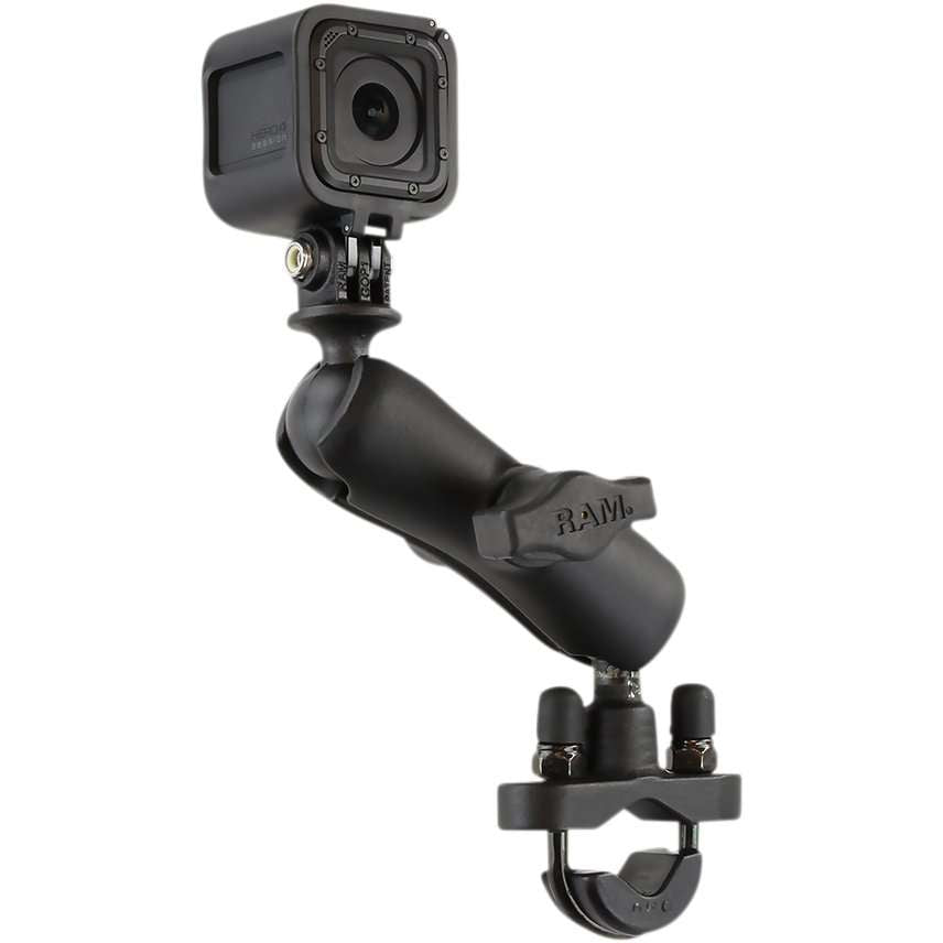 Support de guidon à double boule en U RAM Mounts avec adaptateur pour caméra GoPro