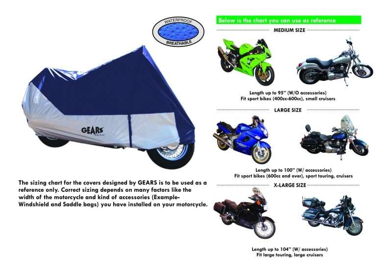 Gears Body Guard Motorcycle Cover