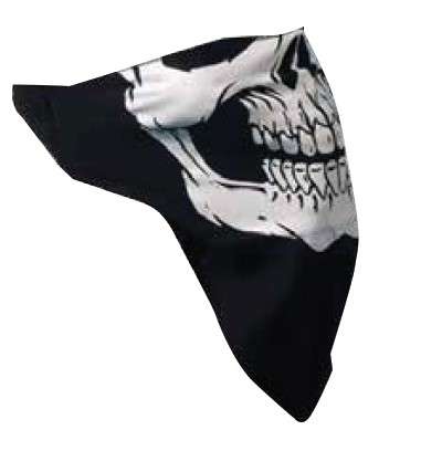 Masque demi-visage en tissu KTC Skull