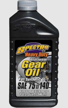 Huile pour engrenages Spectro Heavy Duty Platinum 75W140, 946 ml