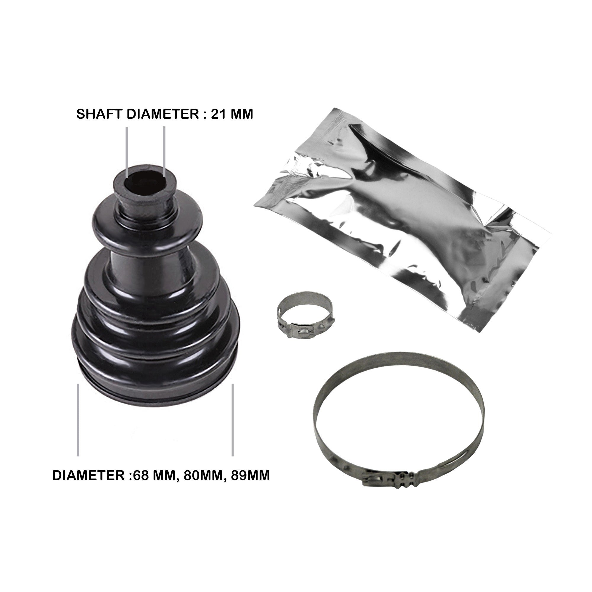 Rugged Universal OE Replacement Axle Boot Kit