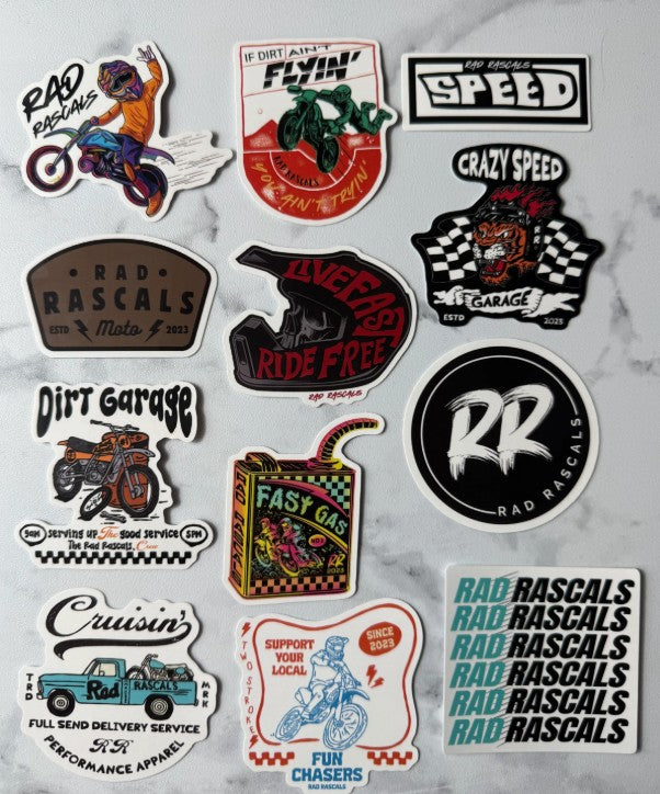 Rad Rascals Stickers (12 Pack)