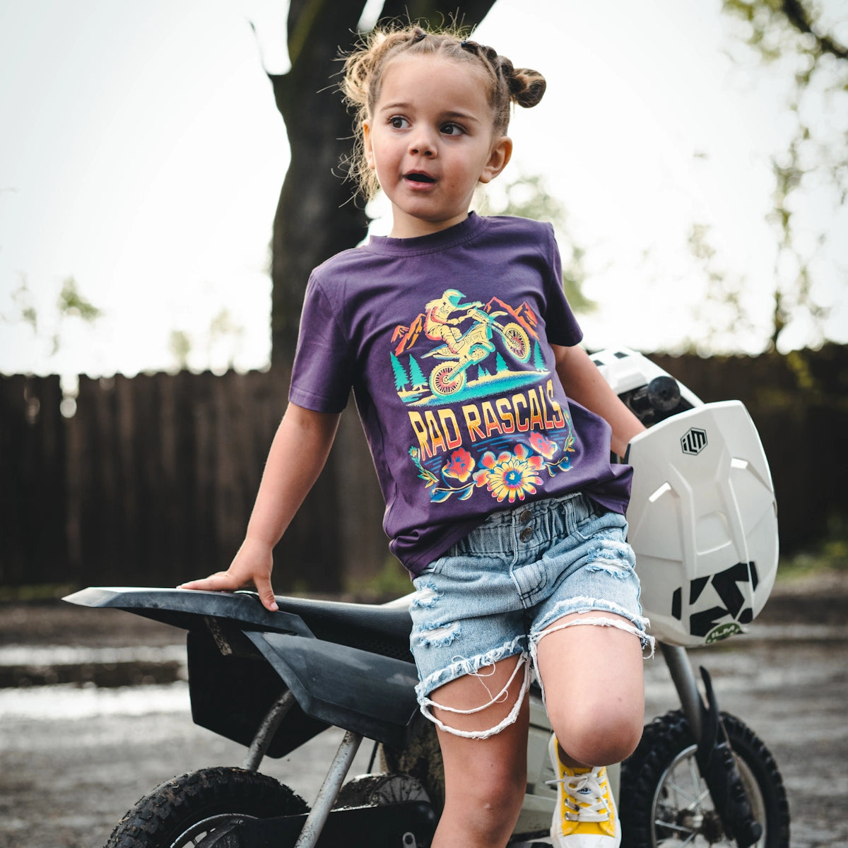 Rad Rascals Youth Rad Chicks Ride Bikes Tee