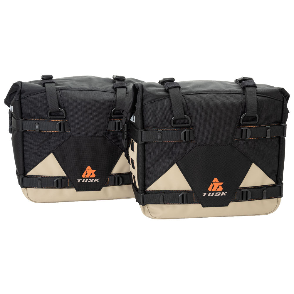 Tusk Pannier Racks w/ Tusk Pilot Pannier Bags w/ Top Rack
