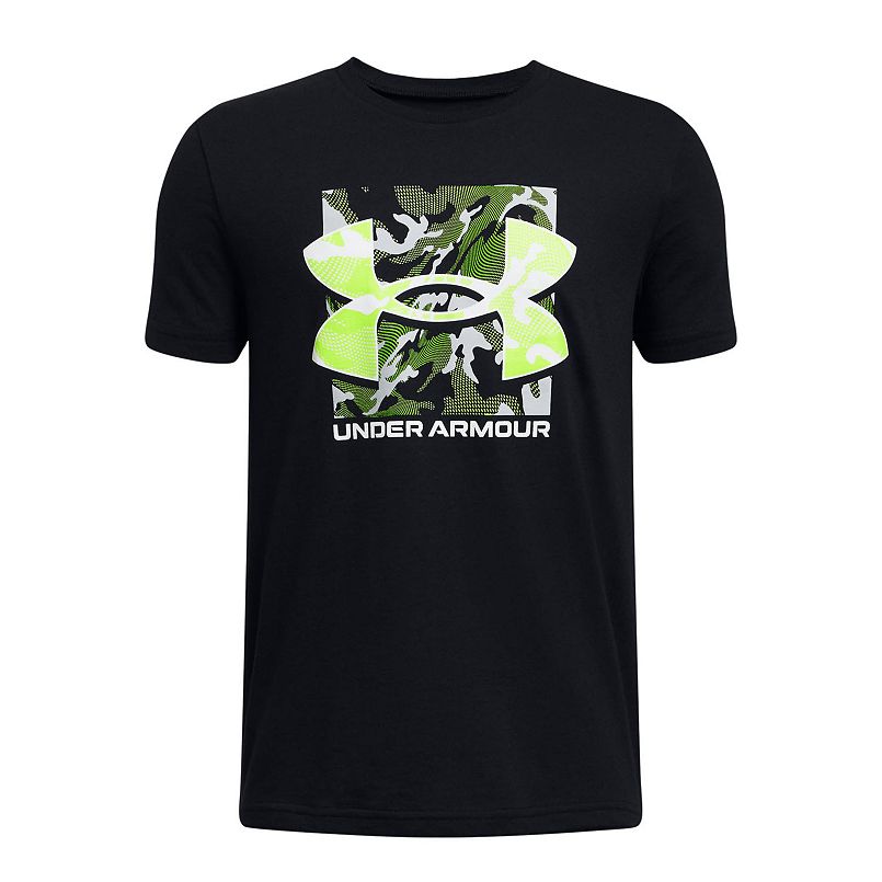 T-shirt camouflage à logo encadré pour jeunes Under Armour