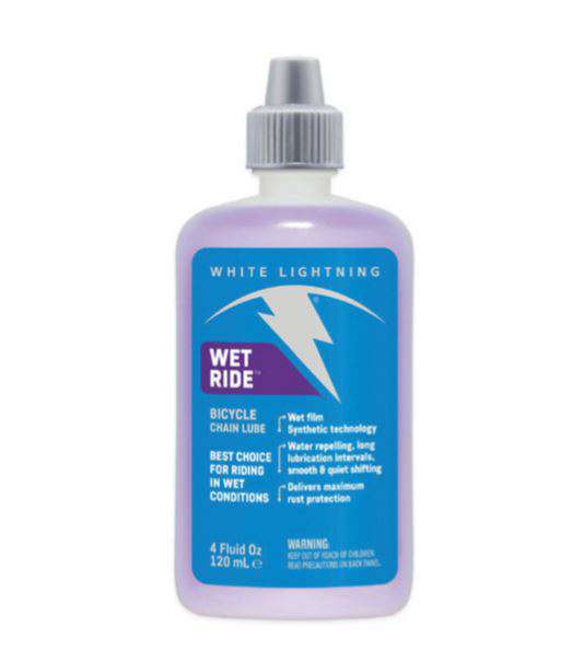 White Lightning Wet Ride Chain Lube, 4oz