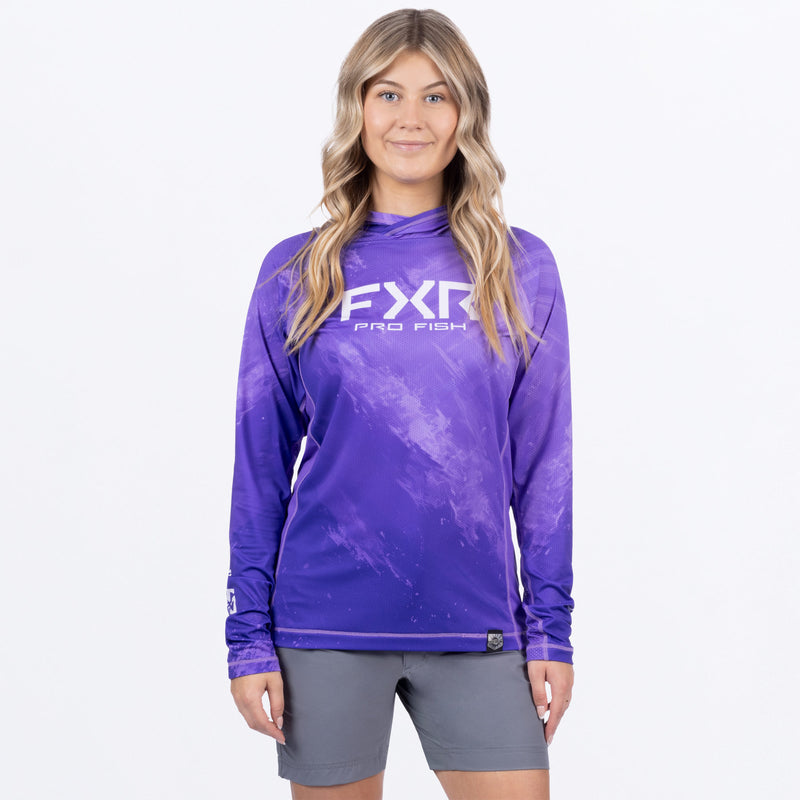 Sweat à capuche FXR Derby Swell Air UPF pour femme