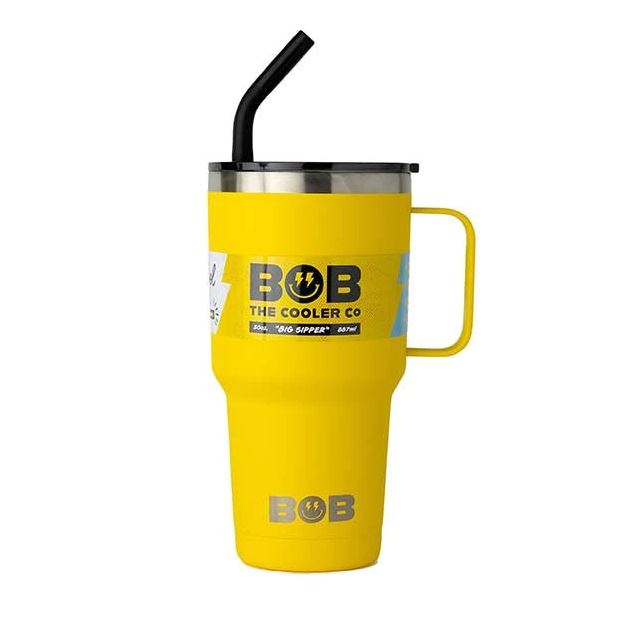 Bob The Cooler "Big Sipper" Tumbler Like No Other, 30oz