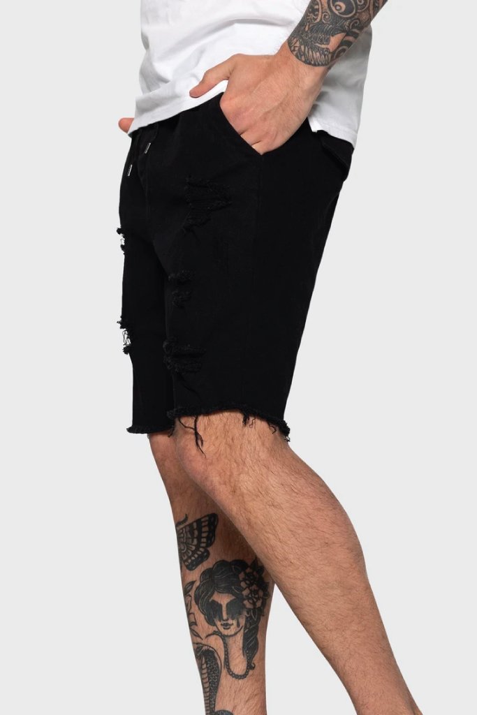 Short en jean vieilli TEAMLTD (Liquidation)